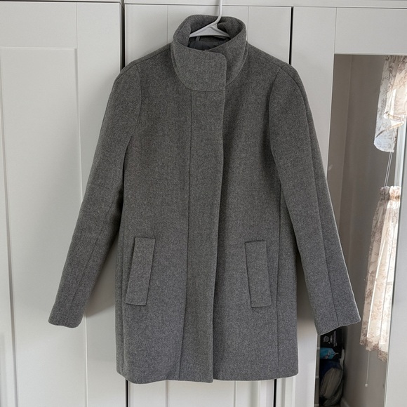 JCrew Charcoal Pea Coat - Picture 5 of 7